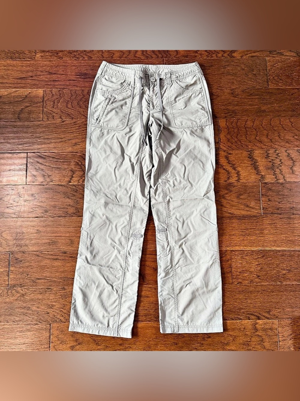 The North Face Horizon Tempest Gray Nylon Hiking Pants Roll Up Women's Size 4